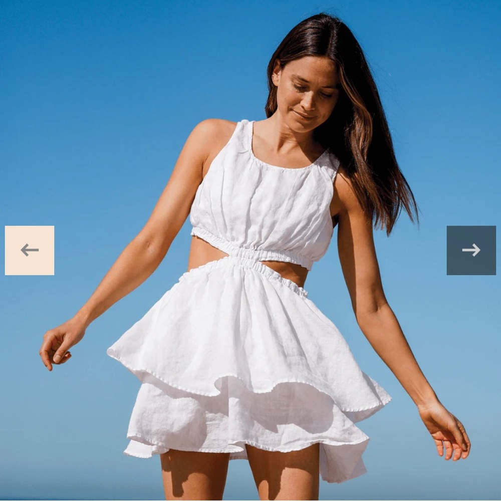 Left on Friday Getaway Dress White Size Medium
